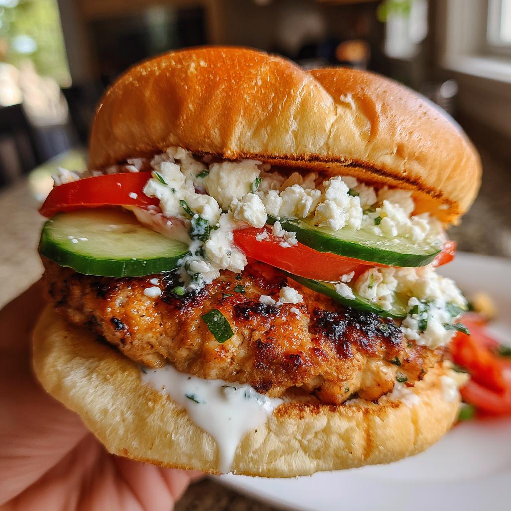 Saftige Griechische Hähnchenburger in 30 Minuten zaubern