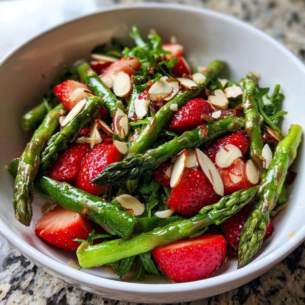 Spargelsalat mit Erdbeeren: 1 Köstliche Sünde